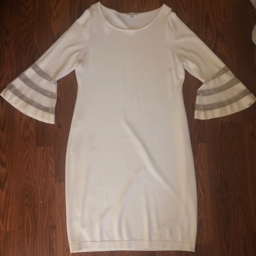 WHITE Calvin Klein dress.